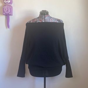 Off-Shoulder Mini Sweater Dress